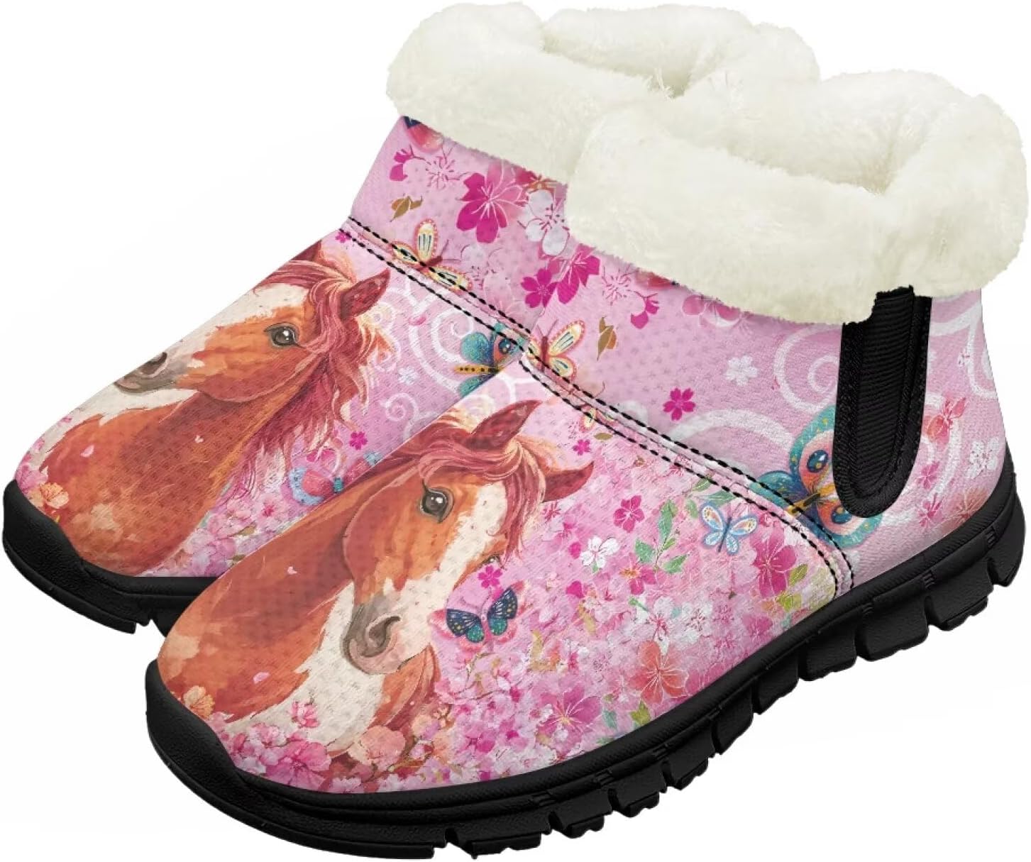 Детские зимние ботинки Chririnla для мальчиков и девочек, утепленные высокие кеды «босиком» с противоскользящей подошвой и флисовой подкладкой, пушистые слипоны, Romantic Horse
Детские зимние ботинки Chririnla для мальчиков и девочек, утепленные высокие кеды «босиком» с противоскользящей подошвой и флисовой подкладкой, пушистые слипоны, Romantic Horse