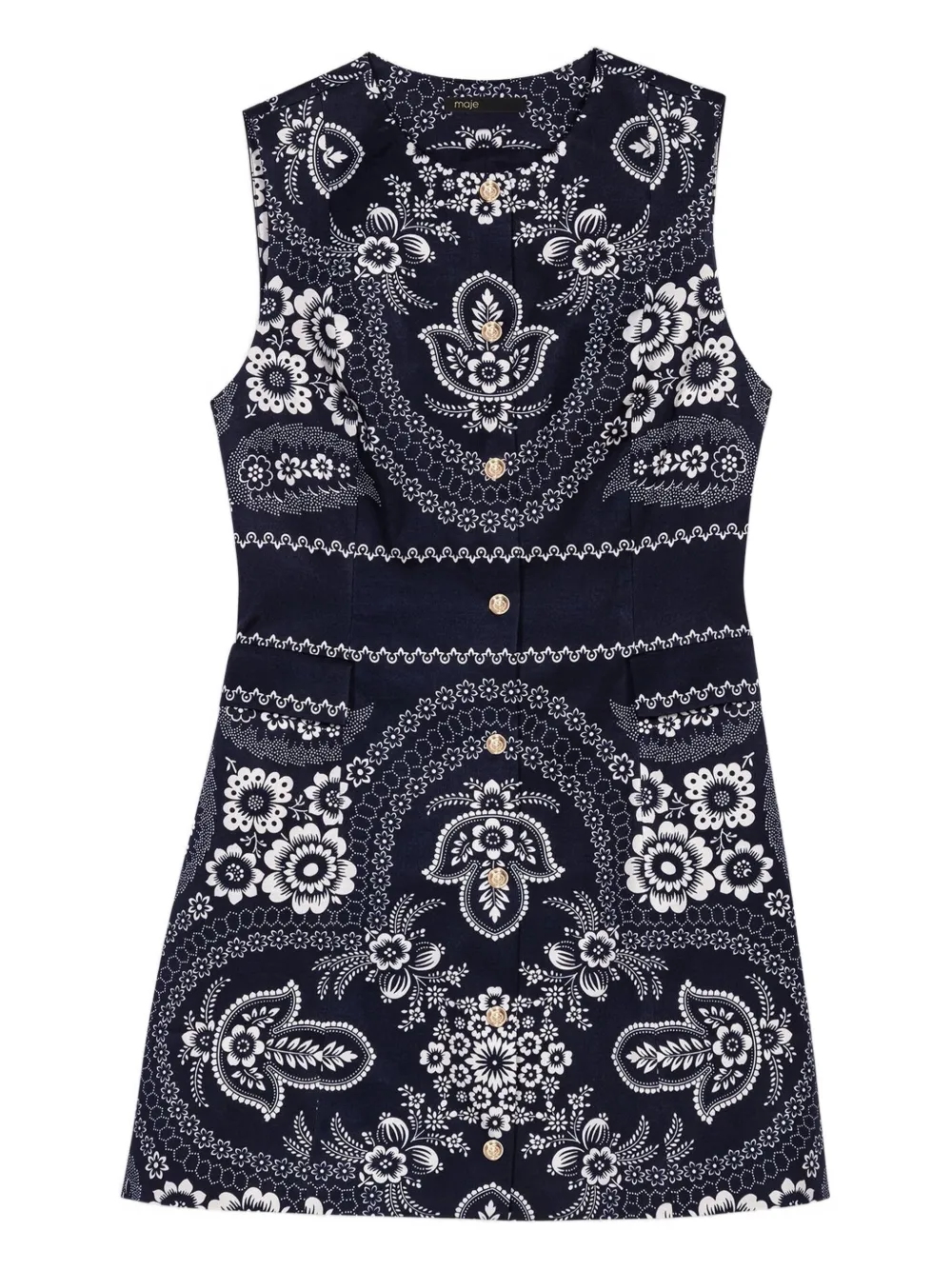 Платье-рубашка с бандана-принтом Maje, синий
Платье-рубашка с бандана-принтом Maje, синий