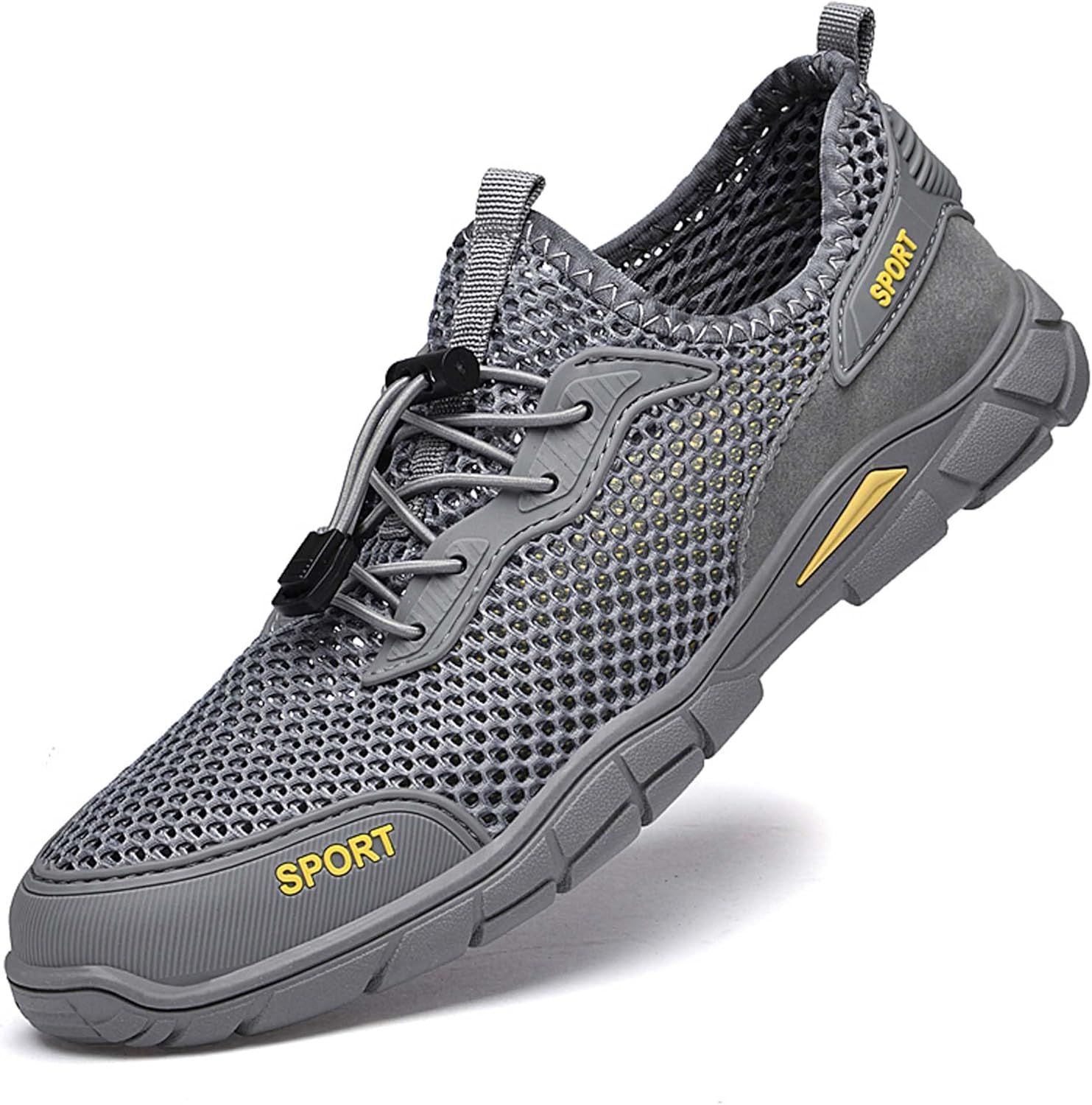 Мужские кроссовки из сетки, легкие дышащие мужские прогулочные кроссовки из сетки, босоножки для мужчин, противоскользящие, износостойкие, прочные, удобные с регулируемой застежкой-браслетом Vtiao, серый
Мужские кроссовки из сетки, легкие дышащие мужские прогулочные кроссовки из сетки, босоножки для мужчин, противоскользящие, износостойкие, прочные, удобные с регулируемой застежкой-браслетом Vtiao, серый