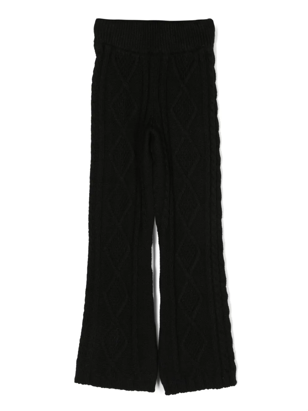 Брюки фактурной вязки с нашивкой-логотипом MSGM Kids, черный
Брюки фактурной вязки с нашивкой-логотипом MSGM Kids, черный