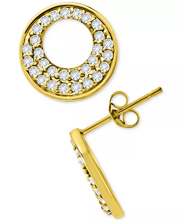 Серьги-Гвоздики с открытым кругом из кубического циркония в паве из стерлингового серебра, эксклюзивно в Macy's Giani Bernini, gold
Серьги-Гвоздики с открытым кругом из кубического циркония в паве из стерлингового серебра, эксклюзивно в Macy's Giani Bernini, gold