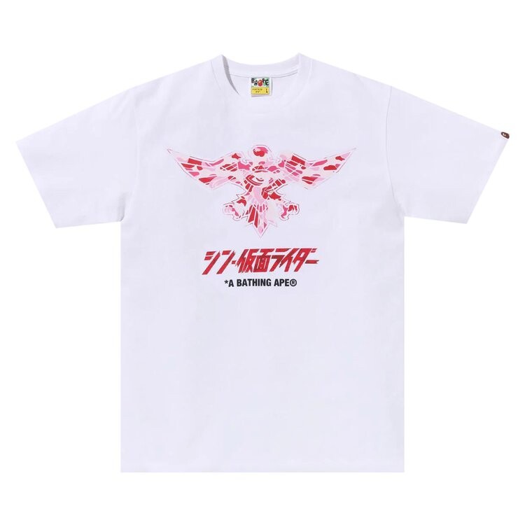 Футболка BAPE x Shin Kamen Rider Shocker Emblem 'White/Pink', белый
Футболка BAPE x Shin Kamen Rider Shocker Emblem 'White/Pink', белый