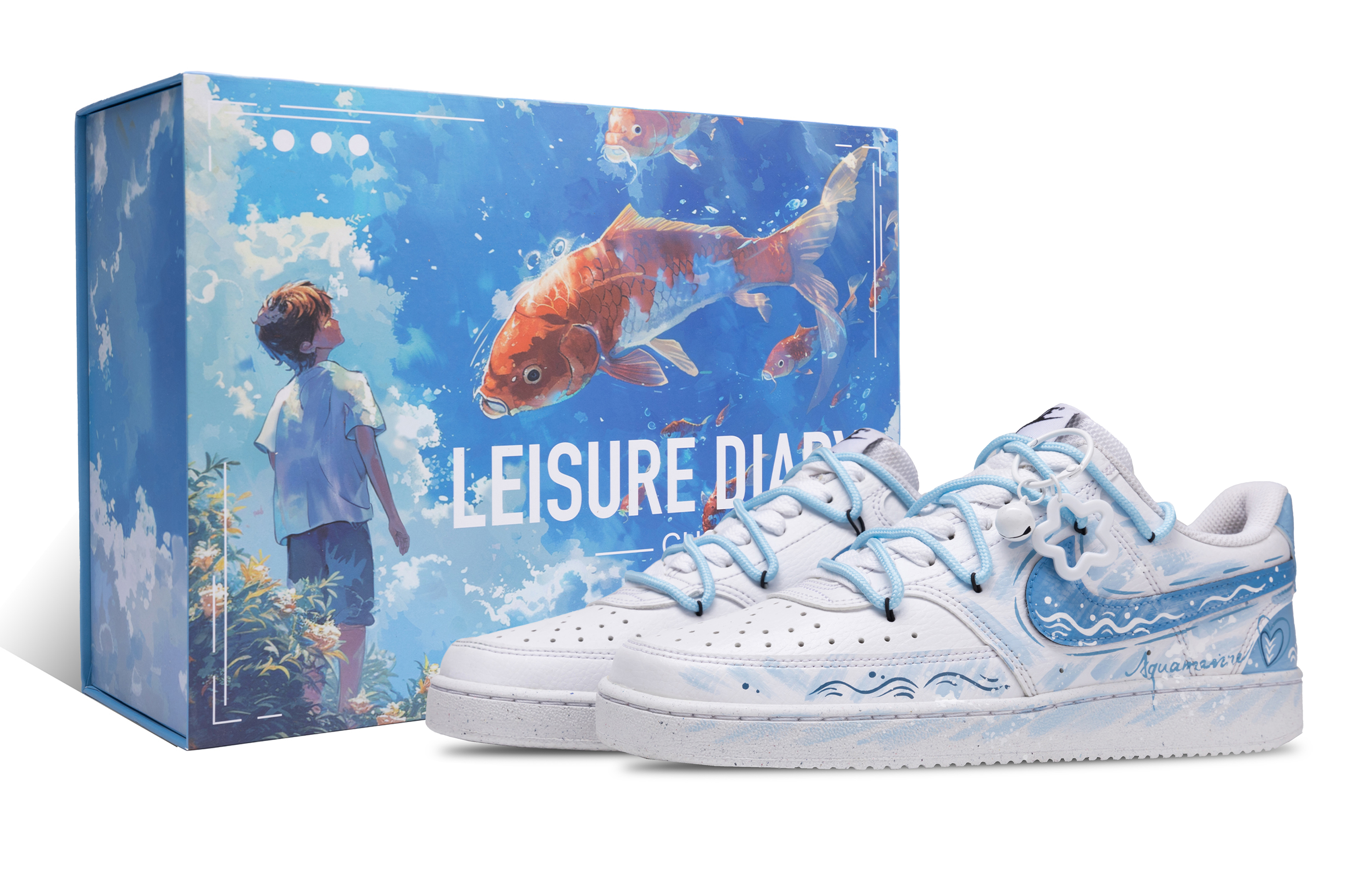 Nike Кроссовки для скейтбординга Court Vision 1 Seaside Enchantment, износостойкие, низкие, мужские, сине-белые
Nike Кроссовки для скейтбординга Court Vision 1 Seaside Enchantment, износостойкие, низкие, мужские, сине-белые