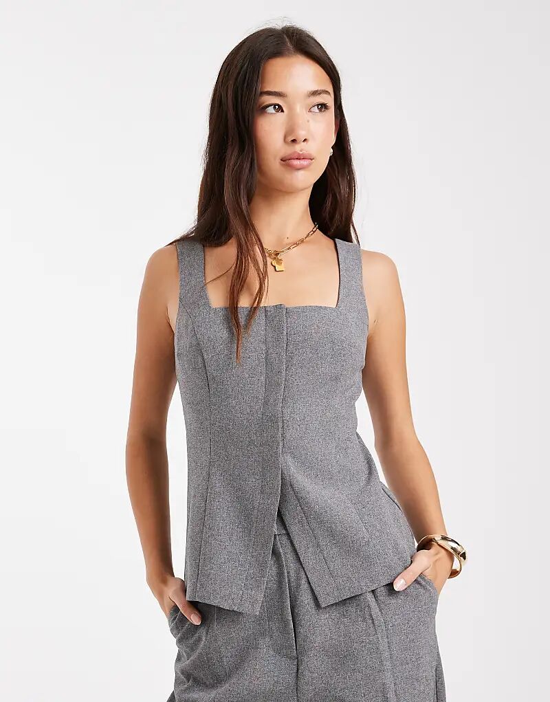 Мисс Селфридж, приталенный корсетный топ, серый цвет
Мисс Селфридж, приталенный корсетный топ, серый цвет