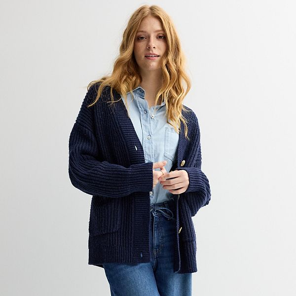 Женский уютный оверсайз кардиган Sonoma Goods For Life, Seattle Navy
Женский уютный оверсайз кардиган Sonoma Goods For Life, Seattle Navy