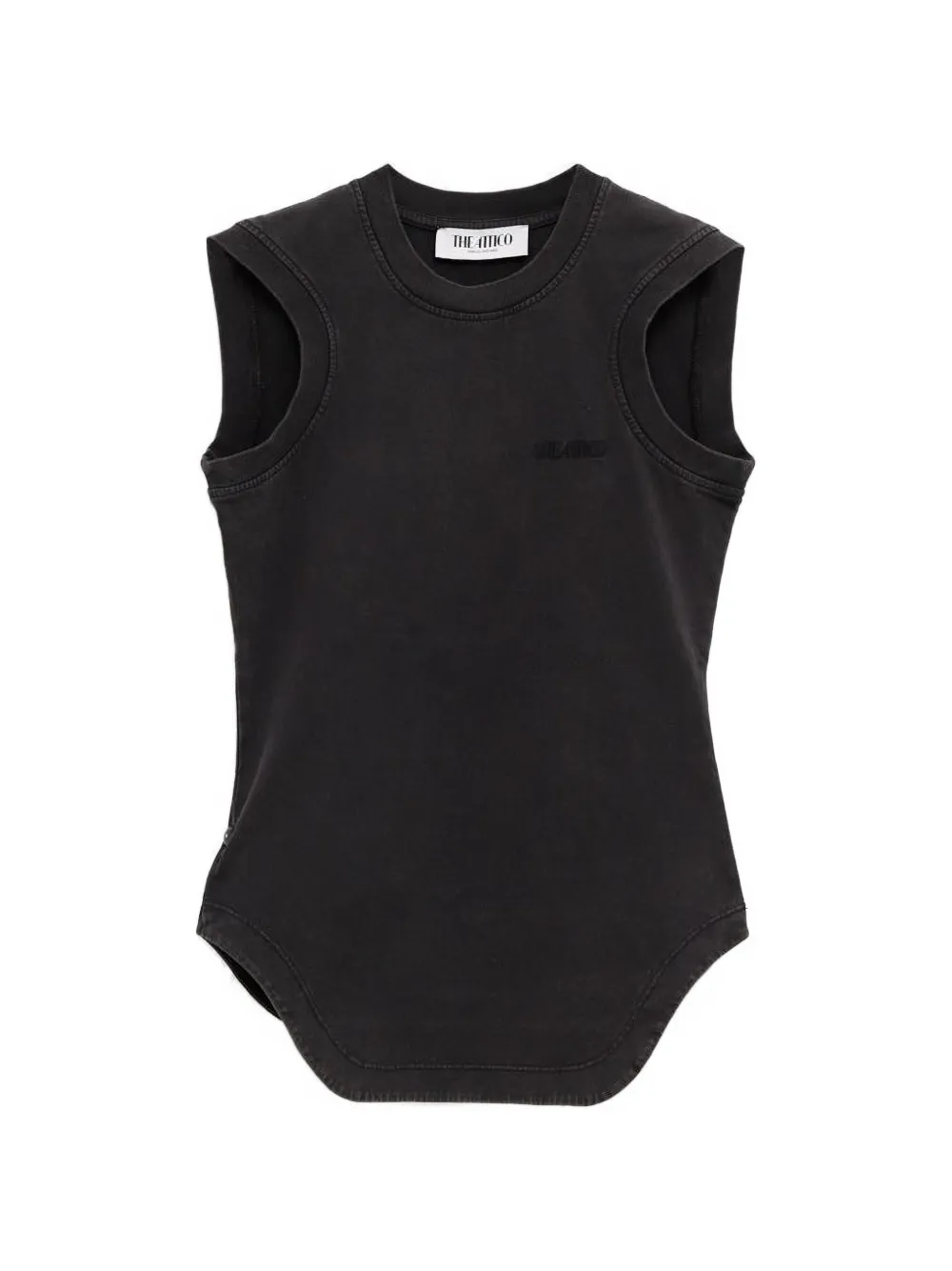 Топ с вышитым логотипом The Attico, черный
Топ с вышитым логотипом The Attico, черный