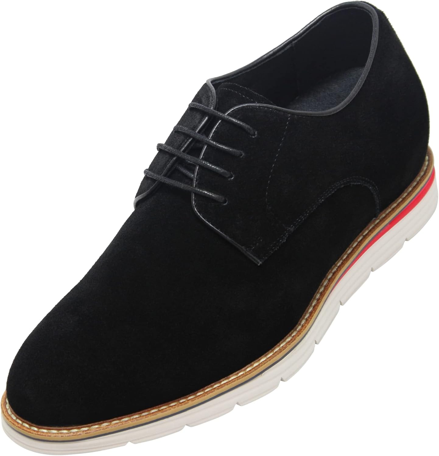 Мужские невидимые увеличивающие рост туфли CALTO - Черная нубуковая кожа, шнуровка, повседневные дерби - увеличивают рост на 8 см - Y4222 - Размер 11.5 D(M) US
Мужские невидимые увеличивающие рост туфли CALTO - Черная нубуковая кожа, шнуровка, повседневные дерби - увеличивают рост на 8 см - Y4222 - Размер 11.5 D(M) US