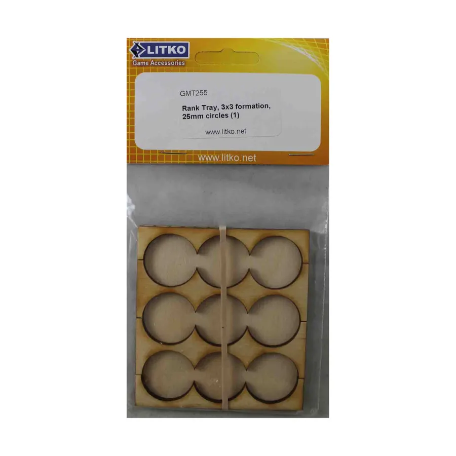 Поднос для рангов — форма 3х3, круглые основания 25 мм., Miniature Movement Trays - Rank (Litko Aerosystems)
Поднос для рангов — форма 3х3, круглые основания 25 мм., Miniature Movement Trays - Rank (Litko Aerosystems)