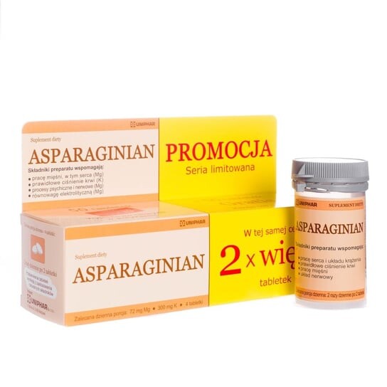 Аспартат, Добавка , богатая магнием и калием. Uniphar
Аспартат, Добавка , богатая магнием и калием. Uniphar
