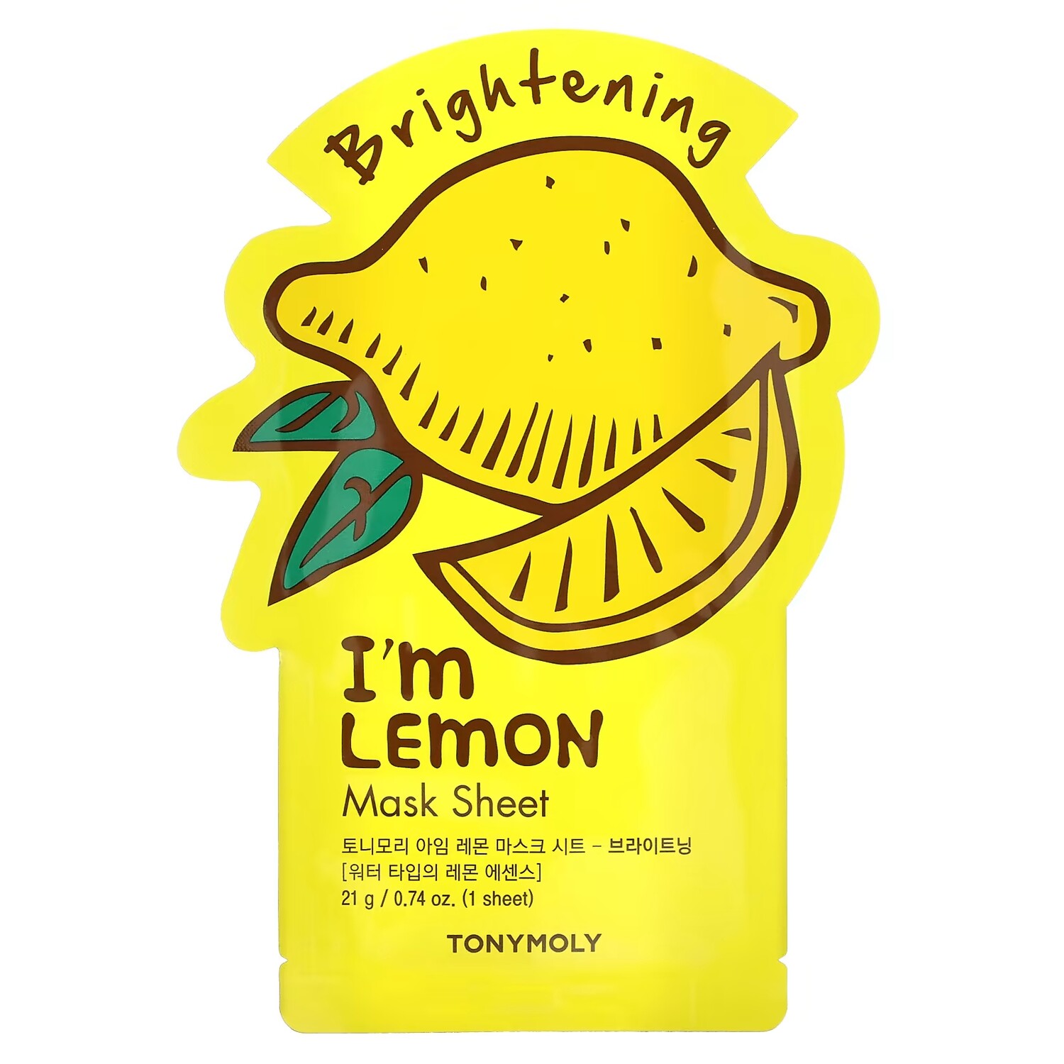 Tony Moly I'm Lemon Осветляющая косметическая маска, 1 шт., 0,74 унции (21 г) 
Tony Moly I'm Lemon Осветляющая косметическая маска, 1 шт., 0,74 унции (21 г)