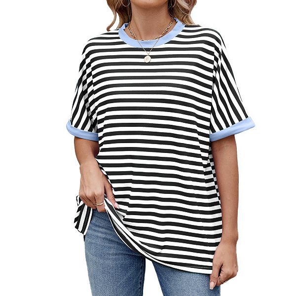 Женская повседневная футболка с полосками и цветными блоками Boddysize, Black, Черный, Женская повседневная футболка с полосками и цветными блоками Boddysize, Black
Женская повседневная футболка с полосками и цветными блоками Boddysize, Black, Черный, Женская повседневная футболка с полосками и цветными блоками Boddysize, Black