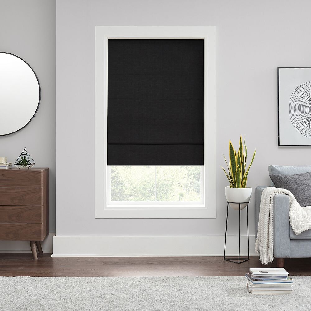 eclipse Kylie Solid 100% Total Blackout Беспроводные римские шторы, длина 64 дюйма Eclipse, черный
eclipse Kylie Solid 100% Total Blackout Беспроводные римские шторы, длина 64 дюйма Eclipse, черный