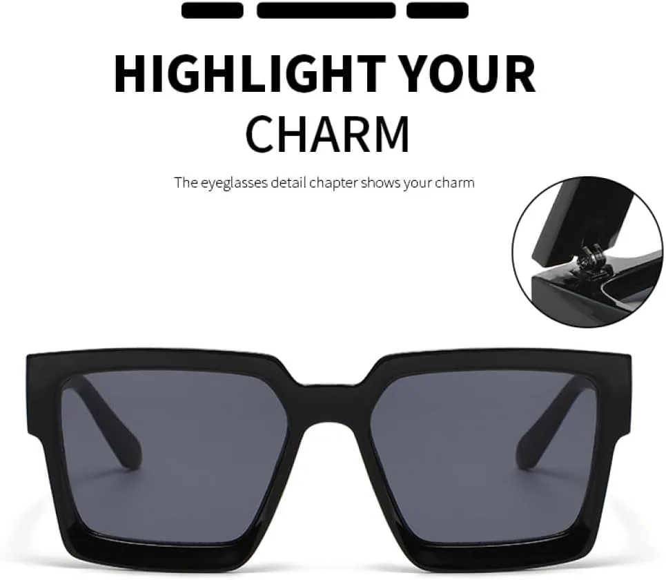 Винтажные квадратные солнцезащитные очки для мужчин и женщин, ретро, черные, унисекс, популярные солнцезащитные очки с защитой от УФ-излучения UV400 LJTJTAV, Black
Винтажные квадратные солнцезащитные очки для мужчин и женщин, ретро, черные, унисекс, популярные солнцезащитные очки с защитой от УФ-излучения UV400 LJTJTAV, Black