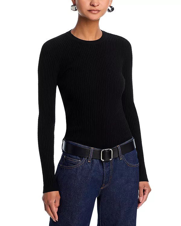 Тонкий свитер с косами Frame, черный
Тонкий свитер с косами Frame, черный