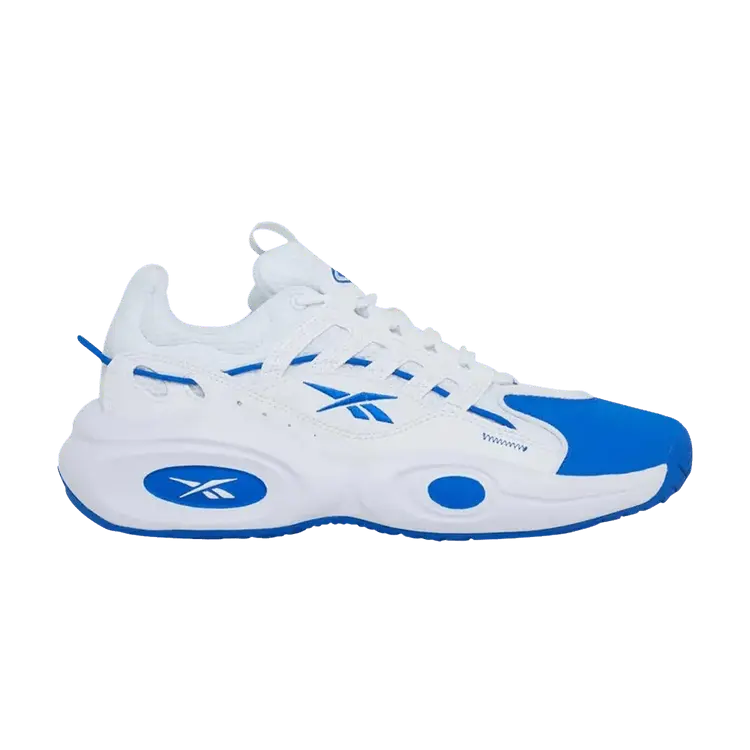 Кроссовки Reebok Solution Mid White Electric Cobalt, белый 
Кроссовки Reebok Solution Mid White Electric Cobalt, белый