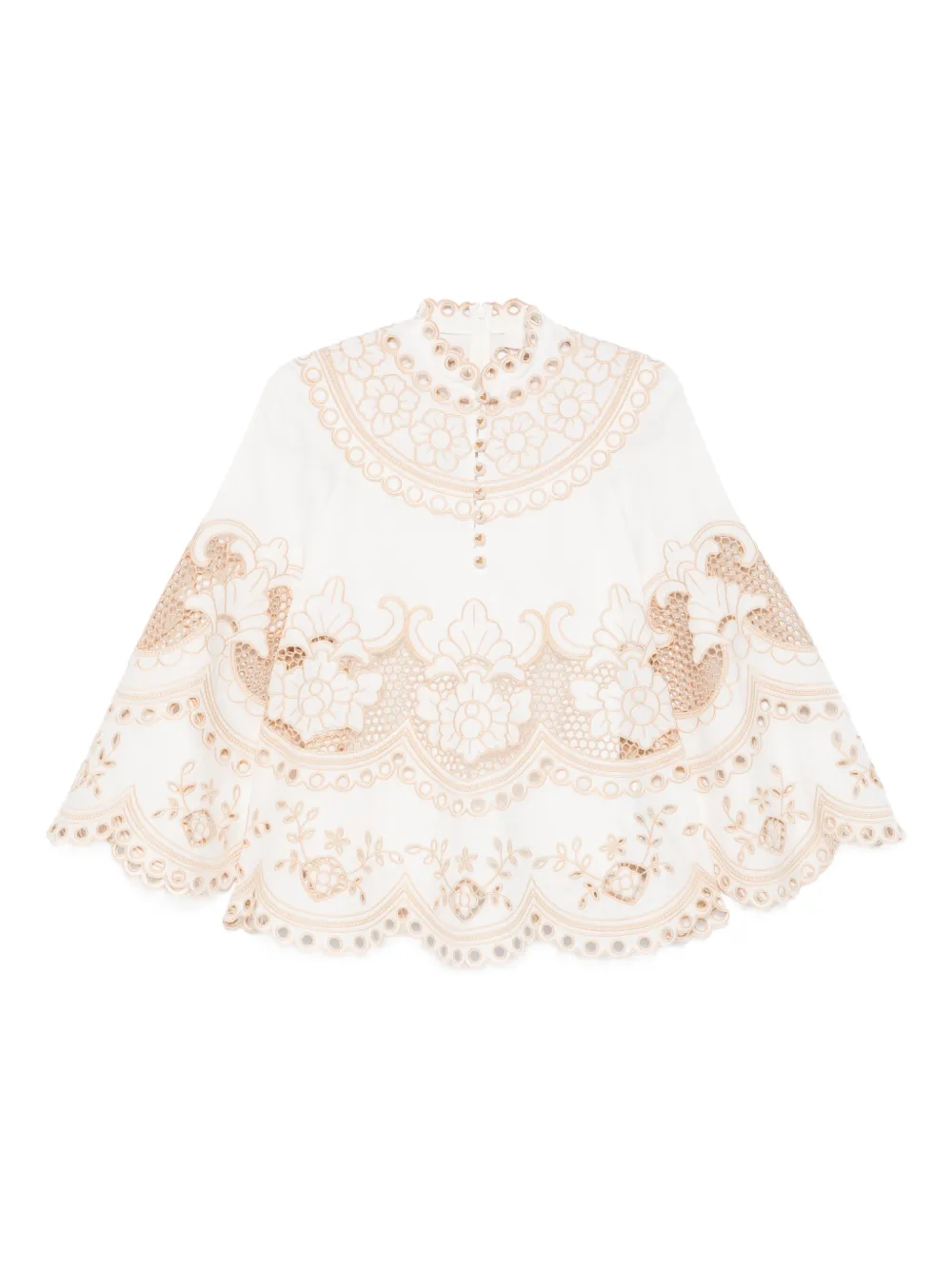 Блузка Wanderlust с вышивкой Zimmermann, нейтральный
Блузка Wanderlust с вышивкой Zimmermann, нейтральный