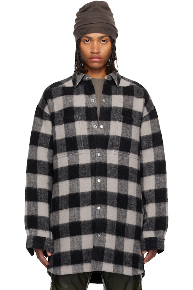 Rick Owens Черная рубашка оверсайз с символикой Concordian
Rick Owens Черная рубашка оверсайз с символикой Concordian