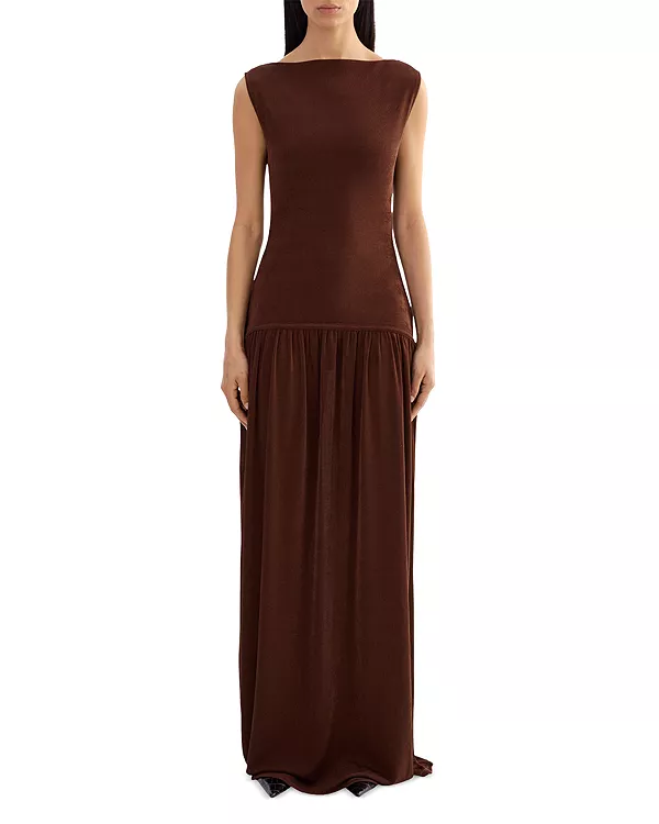 Макси-Платье Ханна с заниженной талией Lamarque, коричневый
Макси-Платье Ханна с заниженной талией Lamarque, коричневый