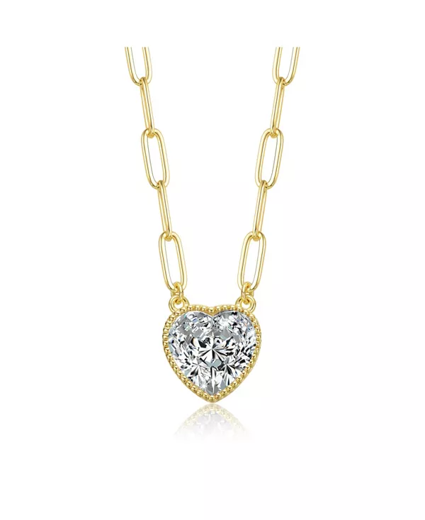 Ожерелье с кубическим цирконием в форме сердца Rachel Glauber, gold
Ожерелье с кубическим цирконием в форме сердца Rachel Glauber, gold