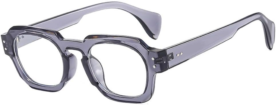 Квадратные солнцезащитные очки для женщин, модные, с прозрачными линзами цвета океана, защита от ультрафиолета UV400, винтажные, мужские, с заклепками, в стиле панк WNCKSQ, Grey Clear
Квадратные солнцезащитные очки для женщин, модные, с прозрачными линзами цвета океана, защита от ультрафиолета UV400, винтажные, мужские, с заклепками, в стиле панк WNCKSQ, Grey Clear