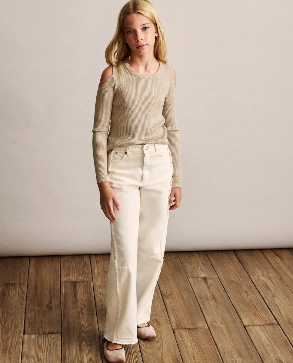 Джемпер в рубчик с вырезами на плечах для девочки Coconut El Corte Inglés, бежевый
Джемпер в рубчик с вырезами на плечах для девочки Coconut El Corte Inglés, бежевый