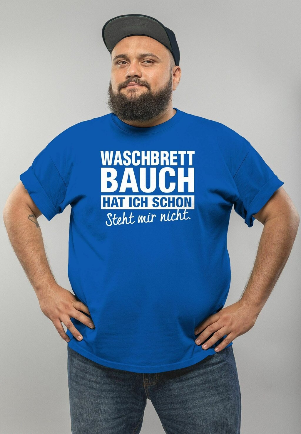 Футболка с принтом LUSTIGES WASCHBRETTBAUCH HAT ICH SCHON STEHT MIR Moonworks, цвет blau
Футболка с принтом LUSTIGES WASCHBRETTBAUCH HAT ICH SCHON STEHT MIR Moonworks, цвет blau