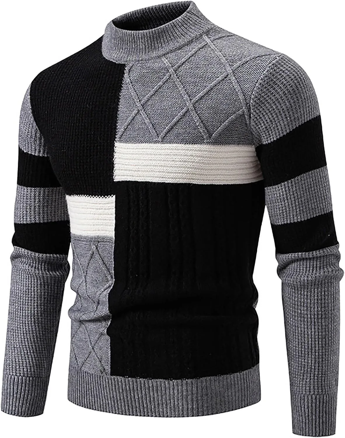 Свитер мужской Casual Thermal Slim Fit с воротником стойкой
Свитер мужской Casual Thermal Slim Fit с воротником стойкой