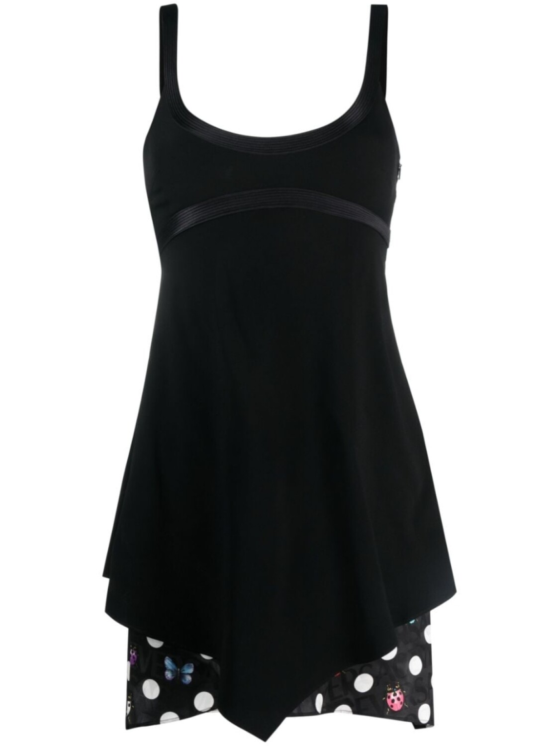 Versace платье мини Butterflies из коллаборации с Dua Lipa, черный 
Versace платье мини Butterflies из коллаборации с Dua Lipa, черный