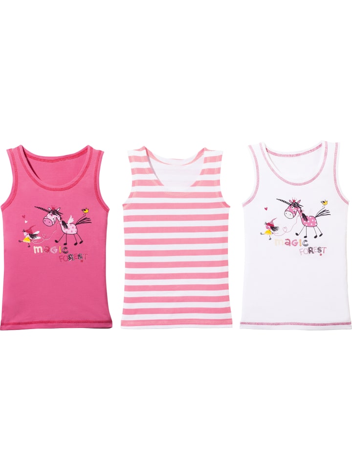 Erwin Müller Хлопковая трикотажная майка для девочек, комплект из 3 штук, розово-белая
Erwin Müller Хлопковая трикотажная майка для девочек, комплект из 3 штук, розово-белая
