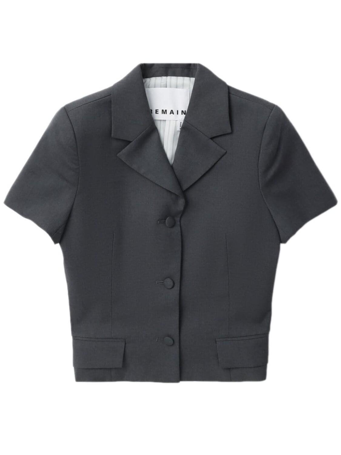 Однобортный блейзер с короткими рукавами REMAIN, серый
Однобортный блейзер с короткими рукавами REMAIN, серый