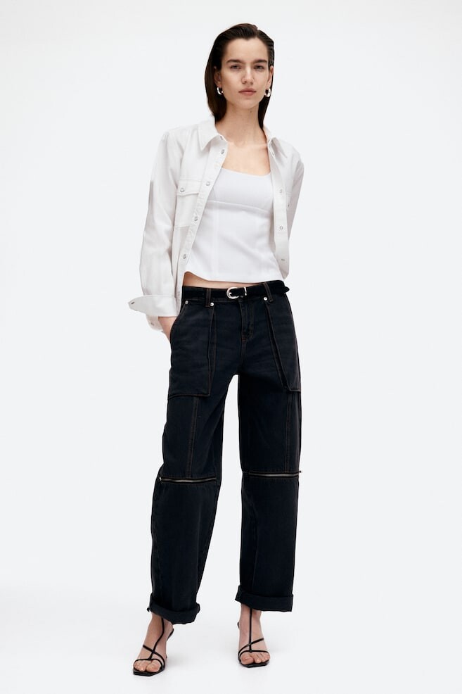 Приталенная майка H&M, белый
Приталенная майка H&M, белый