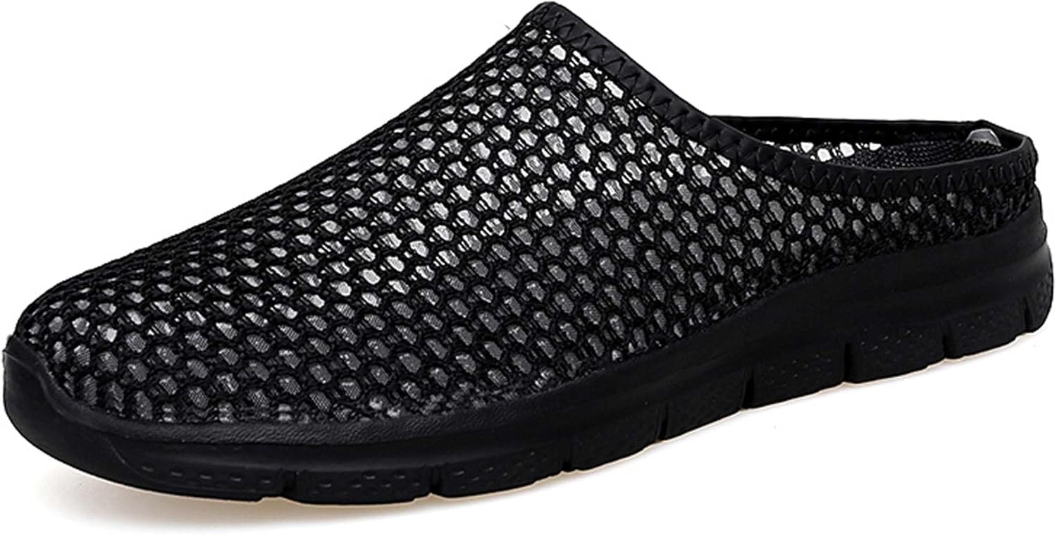 Мужские и женские спортивные сандалии с сеткой, летние, с вырезами, закрытый носок, удобные, нескользящие, для улицы, пляжа, плавания и воды, повседневные мужские прогулочные сандалии Dzbajrqm, черный
Мужские и женские спортивные сандалии с сеткой, летние, с вырезами, закрытый носок, удобные, нескользящие, для улицы, пляжа, плавания и воды, повседневные мужские прогулочные сандалии Dzbajrqm, черный