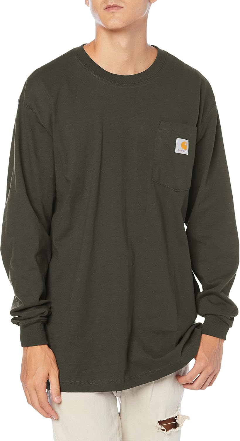 Мужская рабочая футболка с длинным рукавом и карманом Carhartt
Мужская рабочая футболка с длинным рукавом и карманом Carhartt