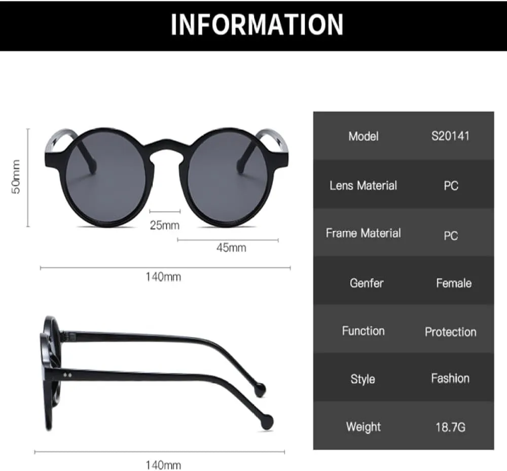 Солнцезащитные очки 2027 года, маленькие круглые, для мужчин и женщин, винтажные черные, с заклепками, женские, с защитой от УФ-излучения UV400 MTZJH, Brown
Солнцезащитные очки 2027 года, маленькие круглые, для мужчин и женщин, винтажные черные, с заклепками, женские, с защитой от УФ-излучения UV400 MTZJH, Brown