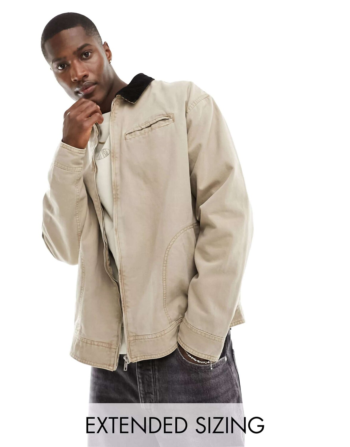 Оверсайз-куртка Харрингтон ASOS, Серый, Оверсайз-куртка Харрингтон ASOS 
Оверсайз-куртка Харрингтон ASOS, Серый, Оверсайз-куртка Харрингтон ASOS