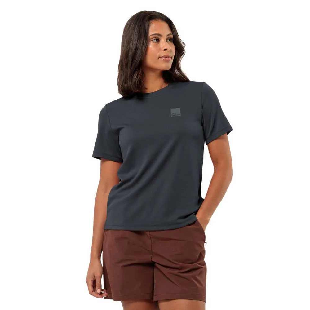 Футболка с коротким рукавом Jack Wolfskin Commute, серый 
Футболка с коротким рукавом Jack Wolfskin Commute, серый