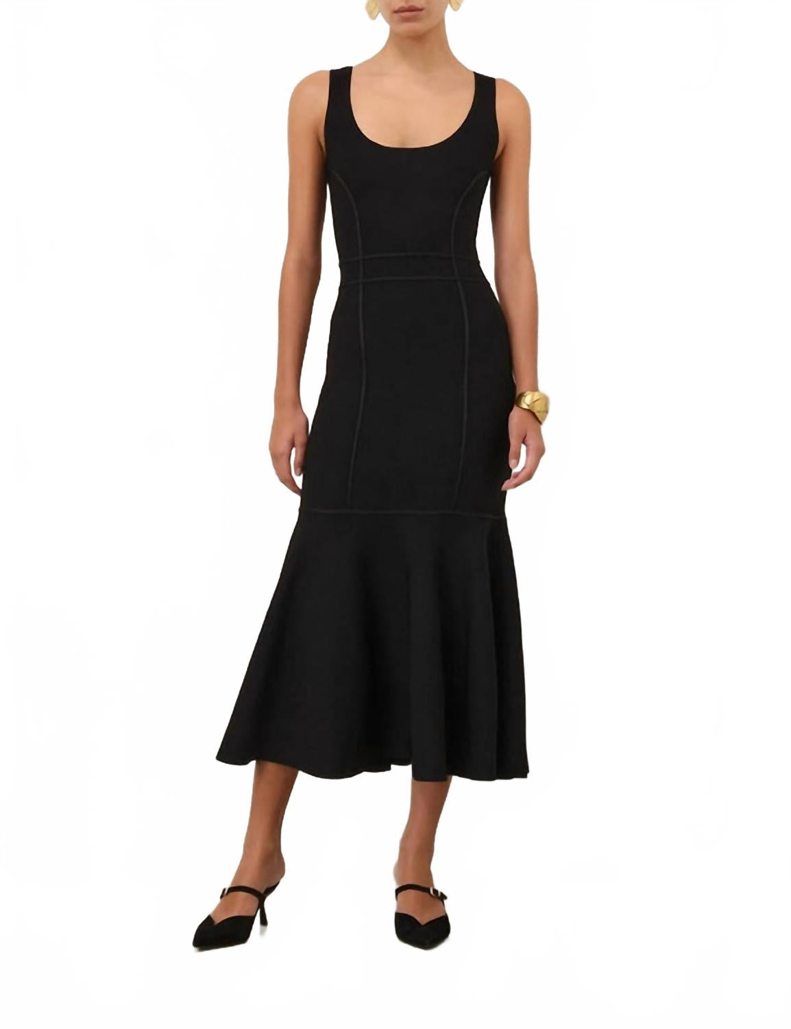 Гипнотическое скульптурное платье миди черного цвета Zimmermann, черный
Гипнотическое скульптурное платье миди черного цвета Zimmermann, черный