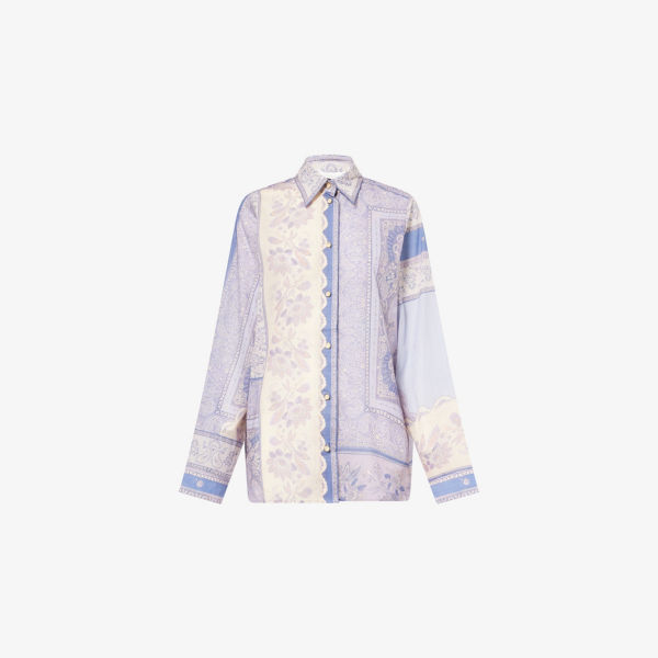 Рубашка Zimmermann с принтом, синий
Рубашка Zimmermann с принтом, синий