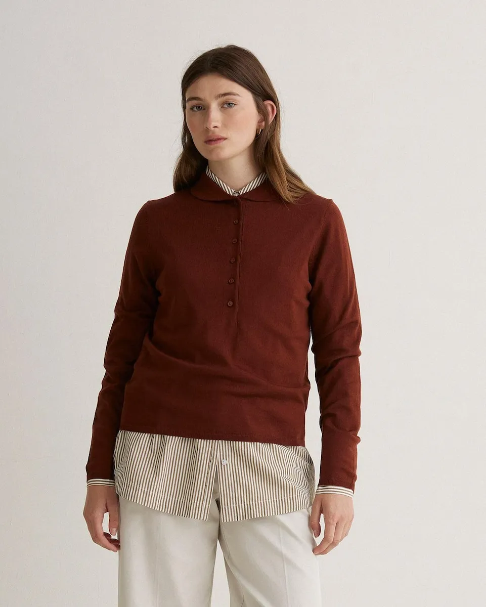 Женский джемпер с застежкой на пуговицы и воротником Челси Yerse, коричневый
Женский джемпер с застежкой на пуговицы и воротником Челси Yerse, коричневый