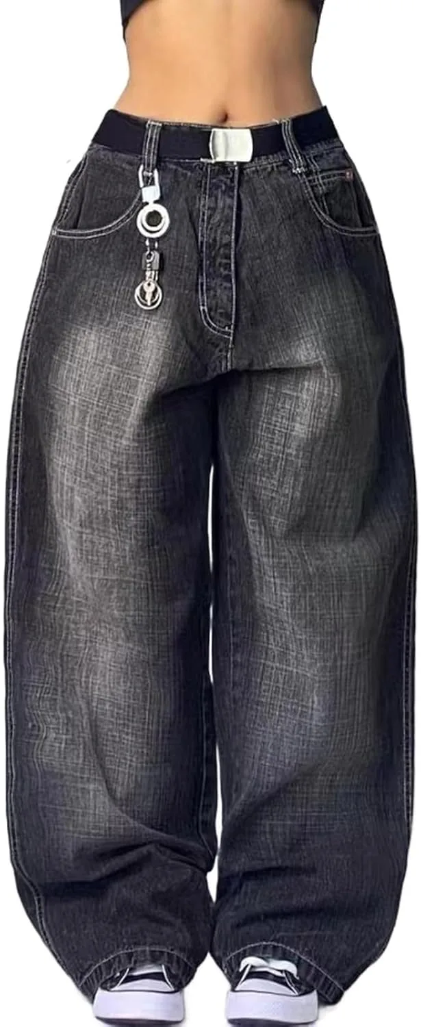 Женские джинсы baggy hip hop в стиле y2k
Женские джинсы baggy hip hop в стиле y2k