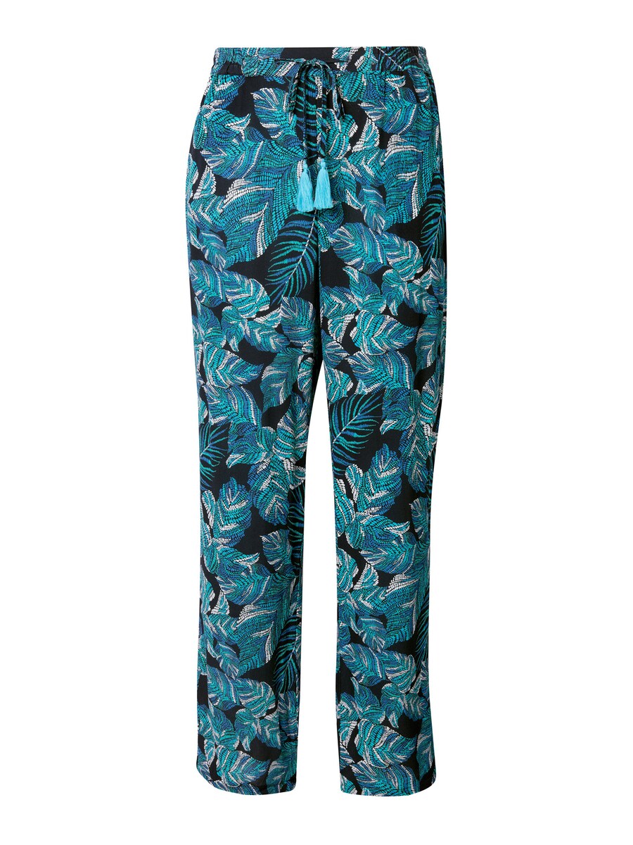 Обычные брюки Ulla Popken, темно-синий/аква
Обычные брюки Ulla Popken, темно-синий/аква