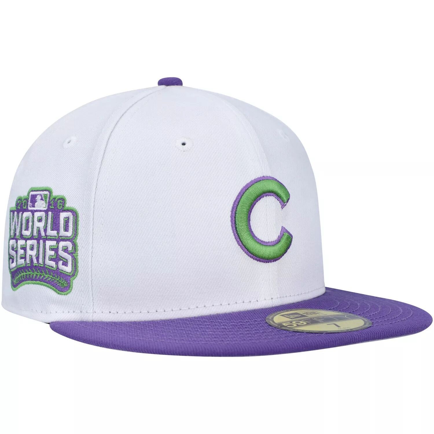 Мужская приталенная кепка New Era White Chicago Cubs с боковой нашивкой 59FIFTY
Мужская приталенная кепка New Era White Chicago Cubs с боковой нашивкой 59FIFTY