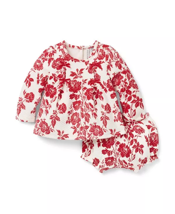 Детское стеганое платье с цветочным принтом и бантом для девочек. Janie And Jack, белый
Детское стеганое платье с цветочным принтом и бантом для девочек. Janie And Jack, белый