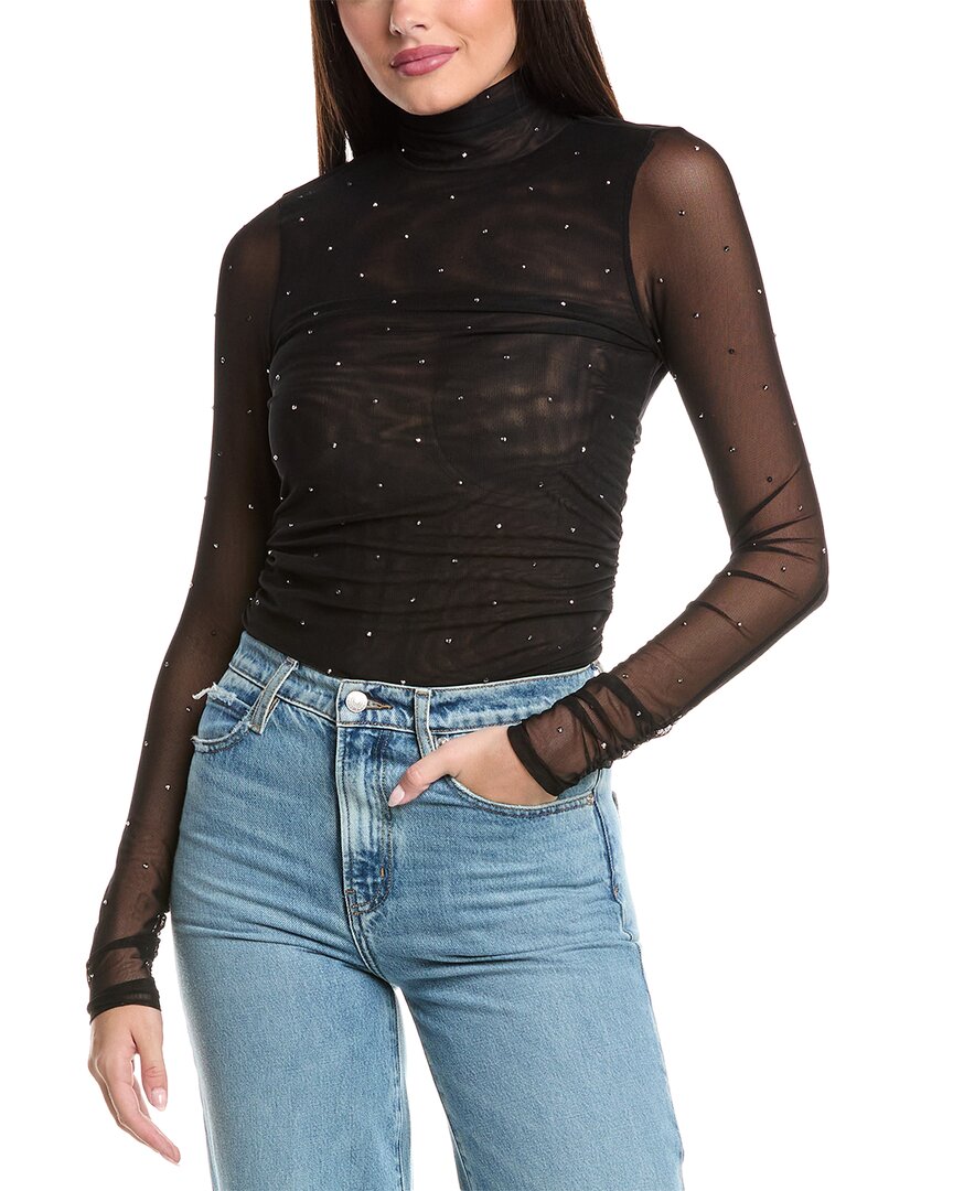 Cinq à Sept Сетчатая водолазка, черный
Cinq à Sept Сетчатая водолазка, черный