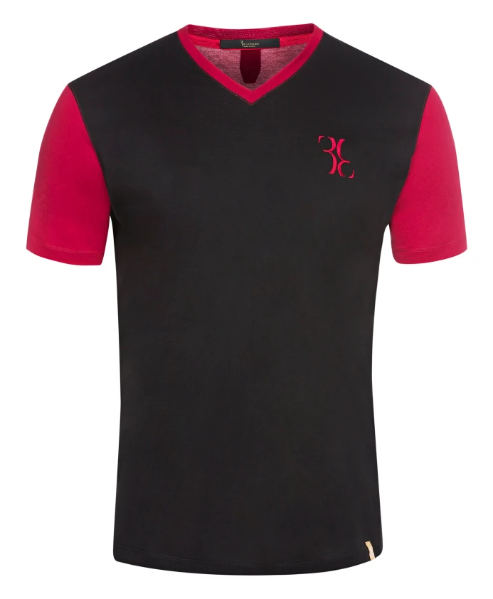 Футболка с V-образным вырезом и двойным вырезом Billionaire, черный
Футболка с V-образным вырезом и двойным вырезом Billionaire, черный