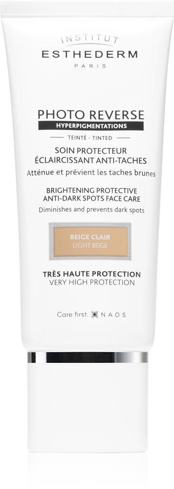 Фото обратный защитный тонированный крем для лица против темных пятен с высокой степенью защиты от солнца Institut Esthederm, atspalvis light beige 50 мл
Фото обратный защитный тонированный крем для лица против темных пятен с высокой степенью защиты от солнца Institut Esthederm, atspalvis light beige 50 мл