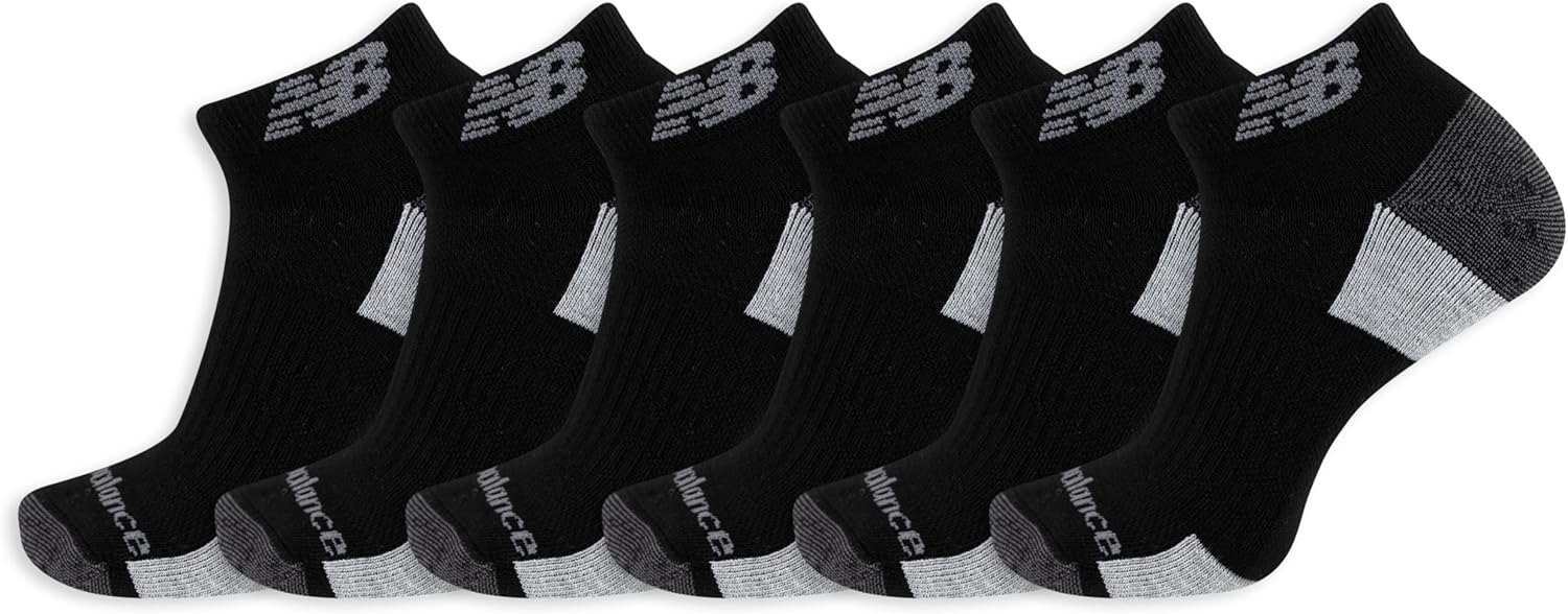 New Balance Unisex Performance Recycled Low Cut, 6 шт. в упаковке, Black
New Balance Unisex Performance Recycled Low Cut, 6 шт. в упаковке, Black
