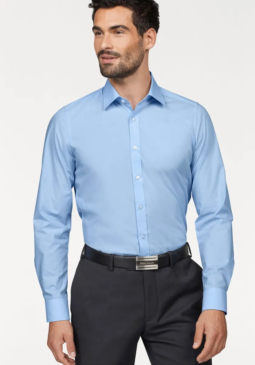 Деловая рубашка OLYMP "Level Five Body Fit", сохраняет форму благодаря эластану, синий
Деловая рубашка OLYMP "Level Five Body Fit", сохраняет форму благодаря эластану, синий