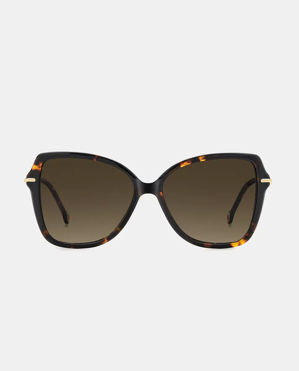 Квадратные женские солнцезащитные очки из ацетата с градиентными линзами Carolina Herrera, коричневый 
Квадратные женские солнцезащитные очки из ацетата с градиентными линзами Carolina Herrera, коричневый