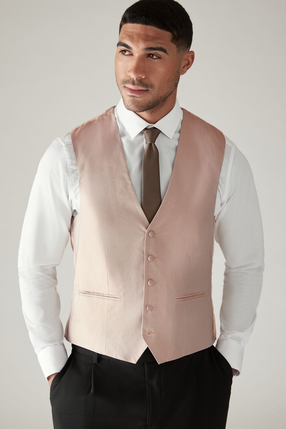 Фактурный жилет Next, коричневый 
Фактурный жилет Next, коричневый